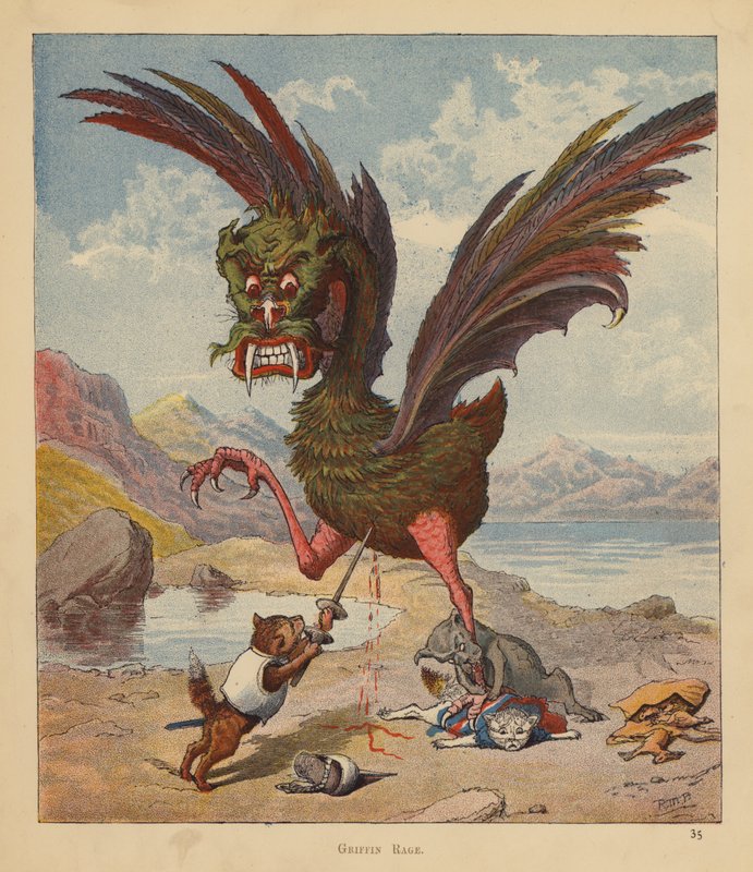 Os Gatinhos Peregrinos: Griffin Rage (cor litho) de Robert Michael Ballantyne