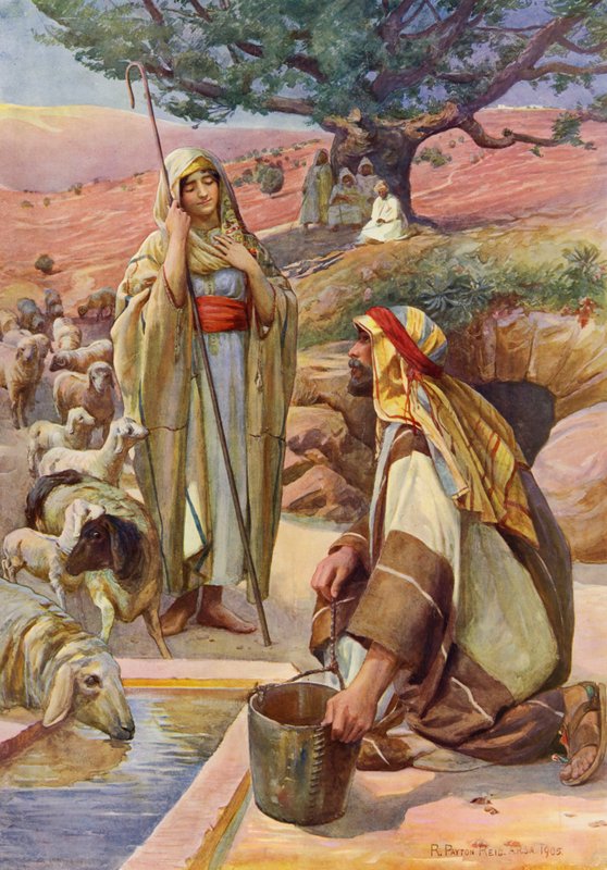 Rachel No Poço (cor litho) de Robert Payton Reid