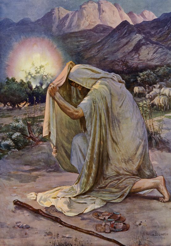 A Arbusto Ardente (cor litho) de Robert Payton Reid