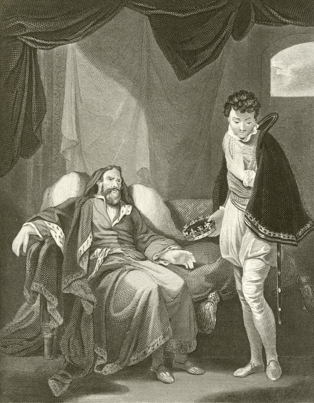 Henrique IV reprovando o príncipe Henrique de Robert Smirke