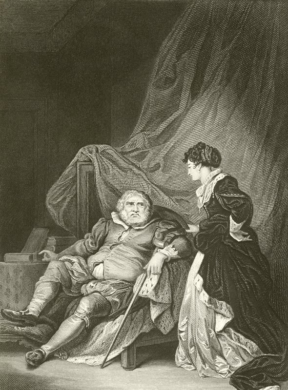 Henrique VIII e Catarina Parr de Robert Smirke