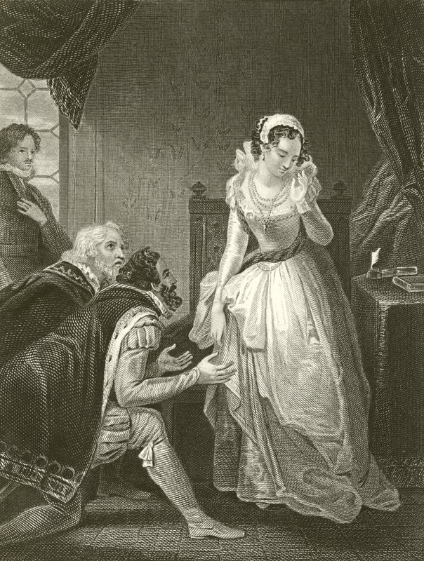 Lady Jane Grey recusando a coroa de Robert Smirke