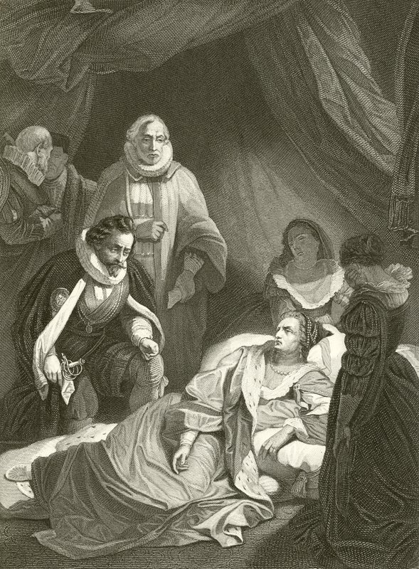 Últimas horas da rainha Elizabeth de Robert Smirke