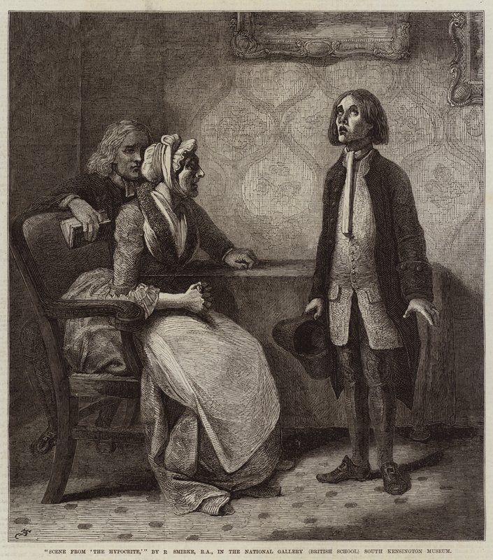 Cena de &39;o hipócrita&39; de Robert Smirke