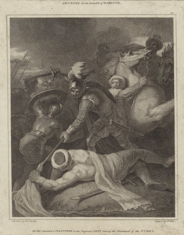 Sir Thomas Arundell tomando o padrão dos turcos de Robert Smirke