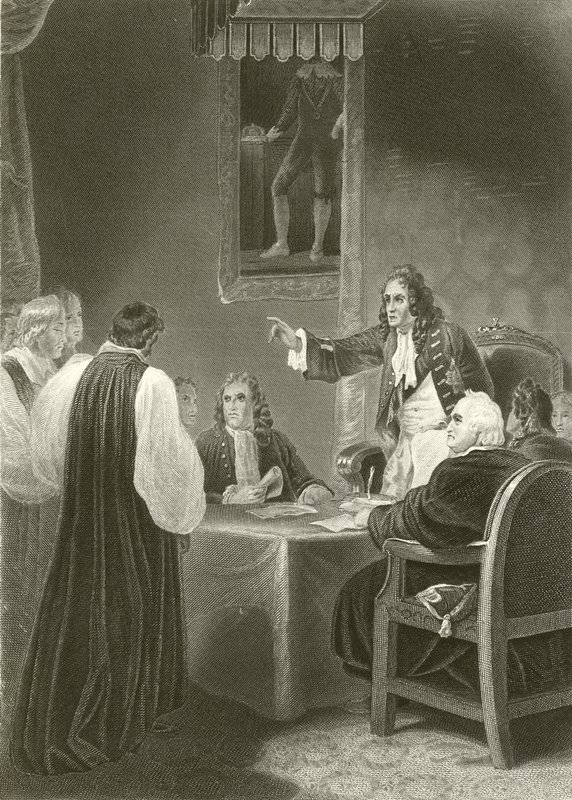 Os Bispos antes do Conselho Privado 1688 de Robert Smirke
