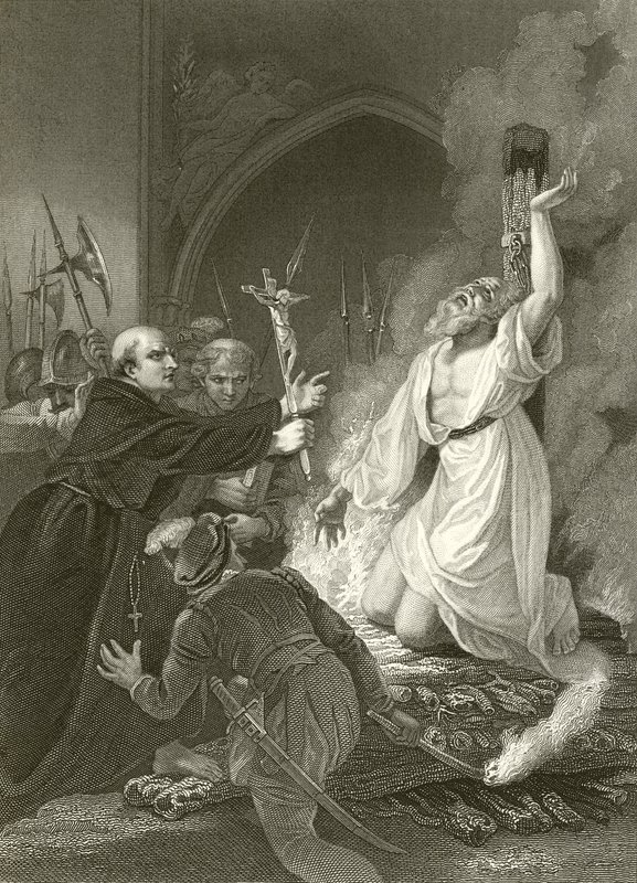 O martírio do arcebispo Cranmer de Robert Smirke