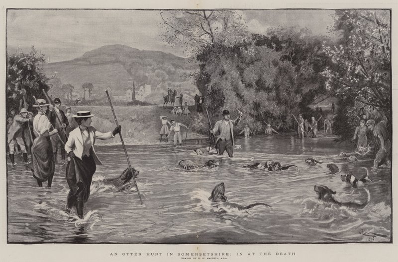 Uma caça à lontra em Somersetshire, na morte de Robert Walker Macbeth