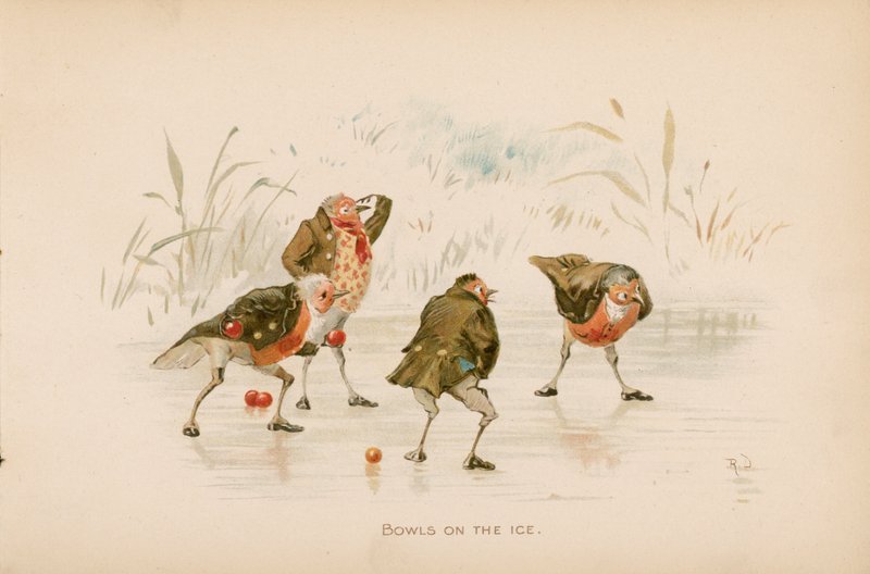 Ilustração para os galhos ou Natal no Ruddock Hall de Robert after Dudley