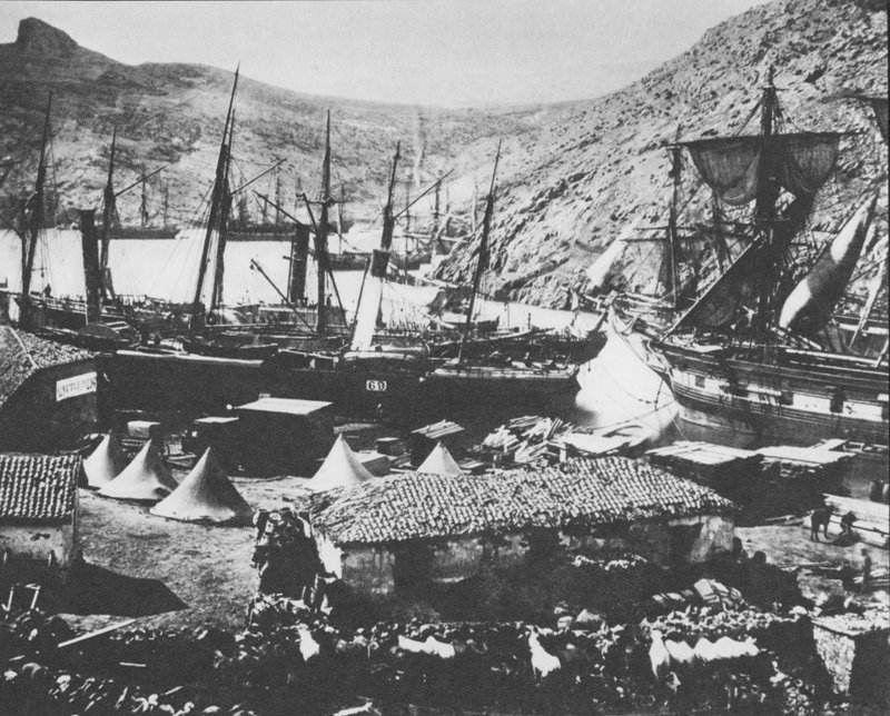 Balaclava Harbour duing Crimean War de Roger Fenton