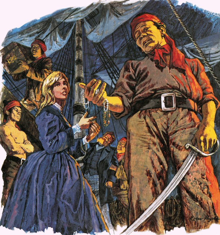 A rapariga e os piratas de Roger Payne