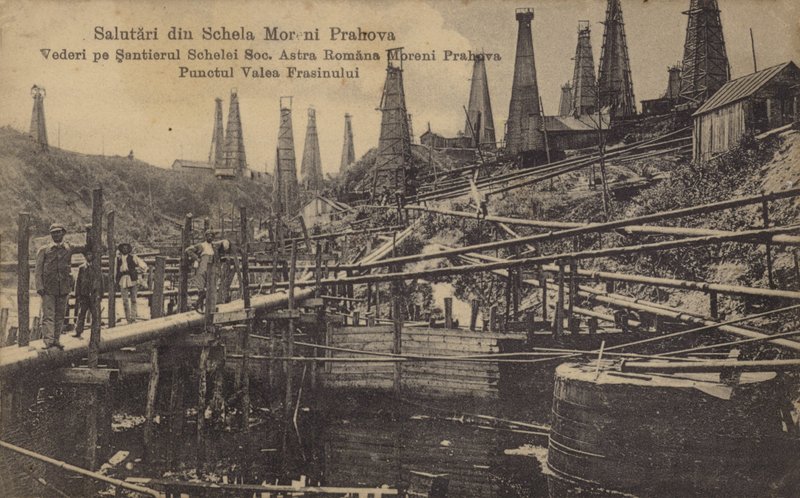 Poços De Petróleo, Moreni, Romênia de Romanian School