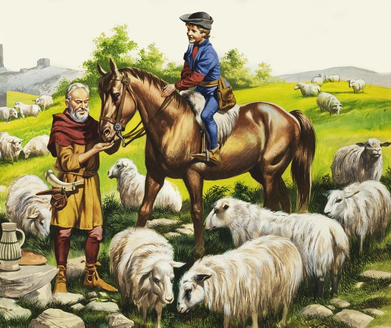 Um rapaz agricultor no século XV de Ron Embleton