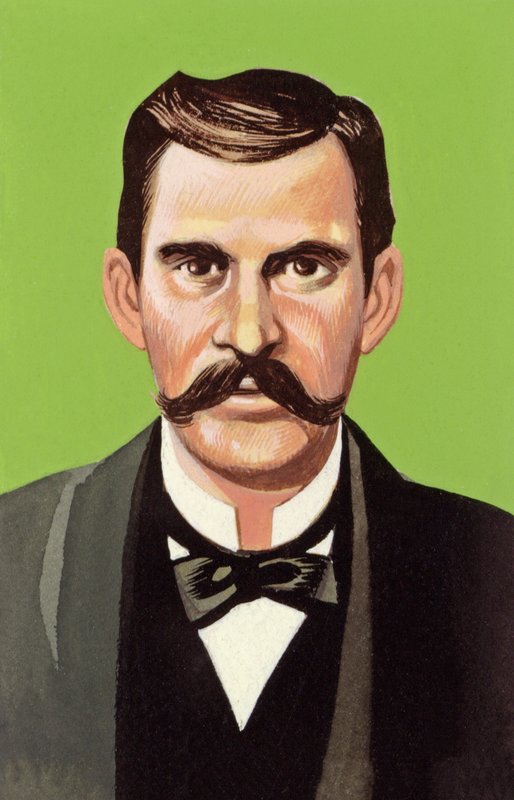 Doc Holliday (guache sobre papel) de Ron Embleton