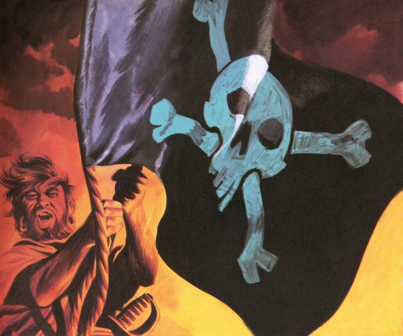 Levantando o Jolly Roger de Ron Embleton