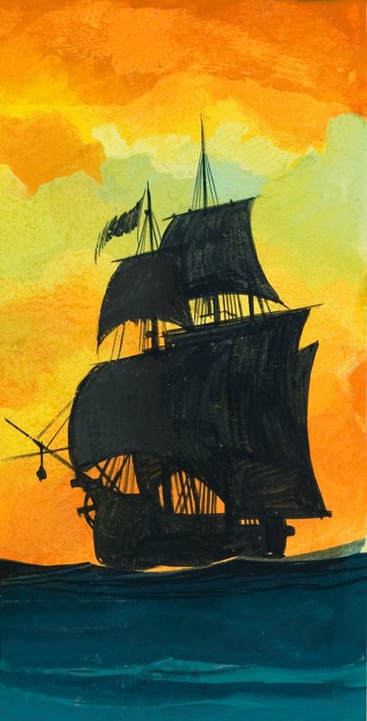 Navio à vela de Ron Embleton