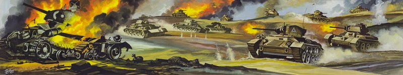 A Batalha de El Alamein de Ron Embleton