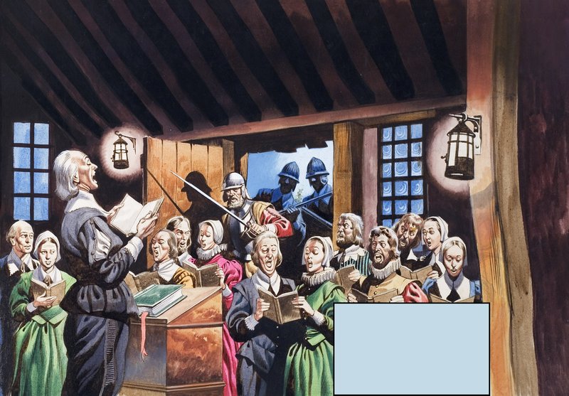 Os Pais Peregrinos de Ron Embleton