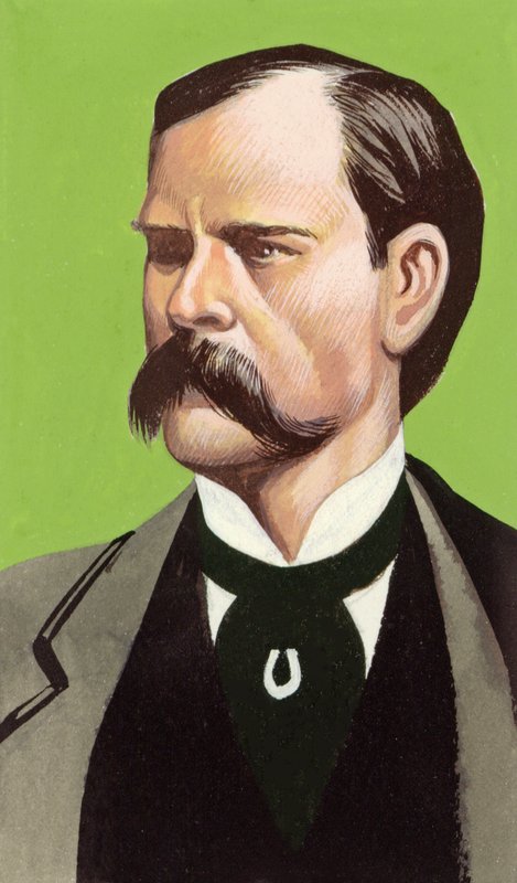 Wyatt Earp (guache sobre papel) de Ron Embleton