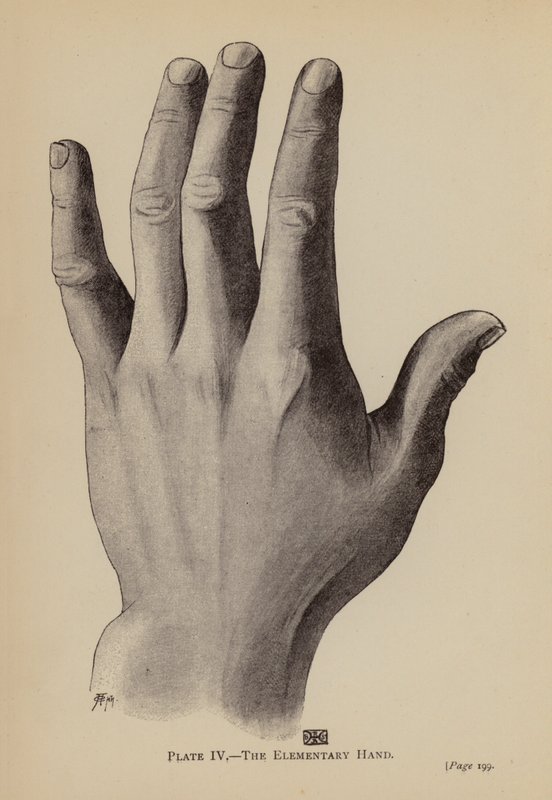 A Mão Elementar (litho) de Rosamund Brunel Horsley Gotch
