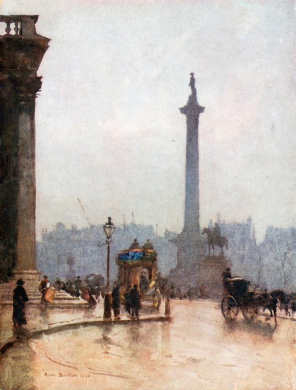 Coluna de Nelson e Pórtico de St Martin&39;s-in-the-Fields de Rose Maynard Barton