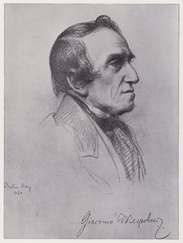 Giacomo Meyerbeer (litografia) de Rudolf Lehmann