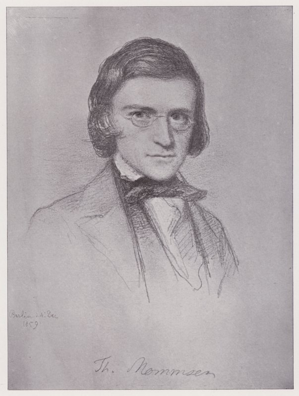 Theodor Mommsen (litografia) de Rudolf Lehmann