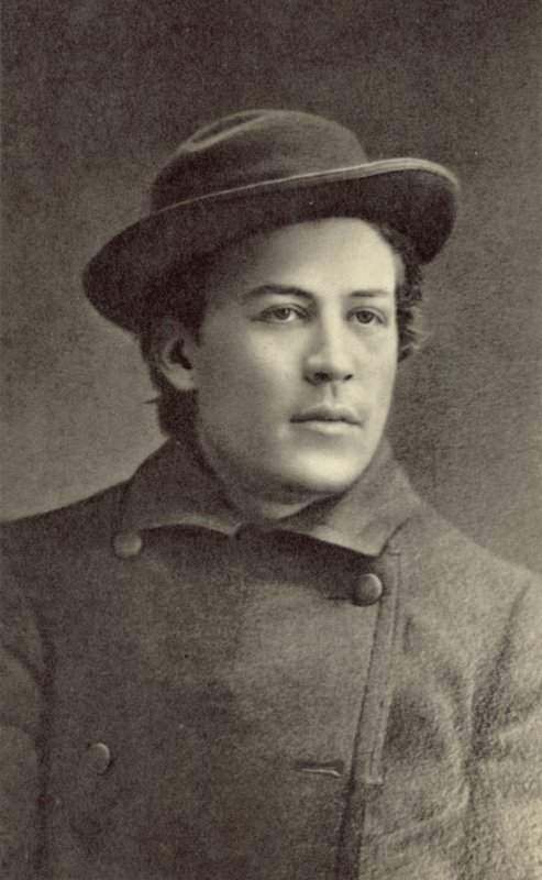 Anton Chekhov, dramaturgo russo, Moscou, 1883 de Russian Photographer