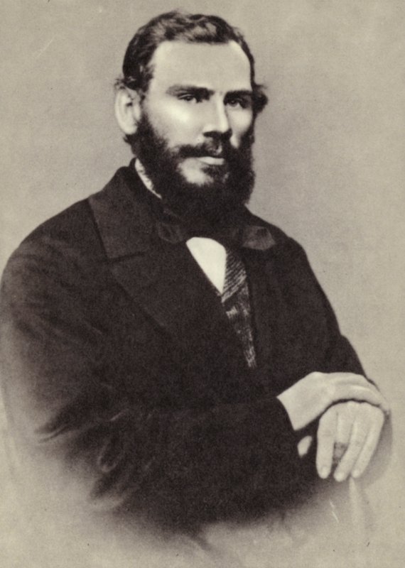 LN Tolstoi, Moscou, 1862 de Russian Photographer
