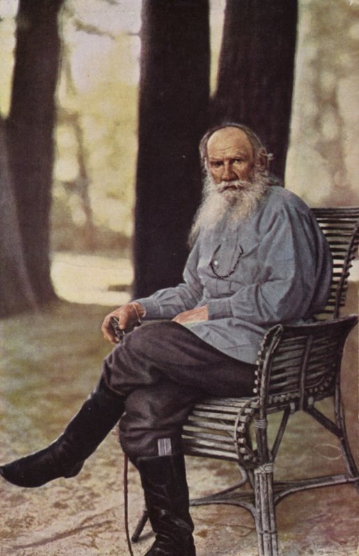 Leo Tolstoy (1828-1910), romancista russo, escritor de contos e dramaturgo de Russian Photographer