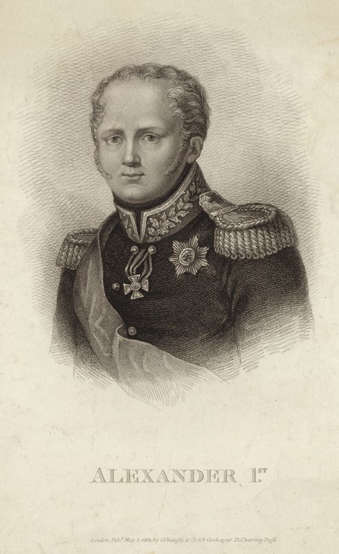 Alexandre 1º - Imperador da Rússia (1777-1825) de Russian School