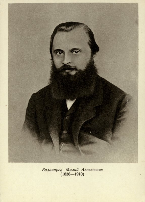Mily Alexeyevich Balakirev, pianista russo, maestro e compositor (1836-1910) de Russian School