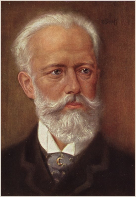 Retrato de Piotr Ilyich Tchaikovsky de Russian School