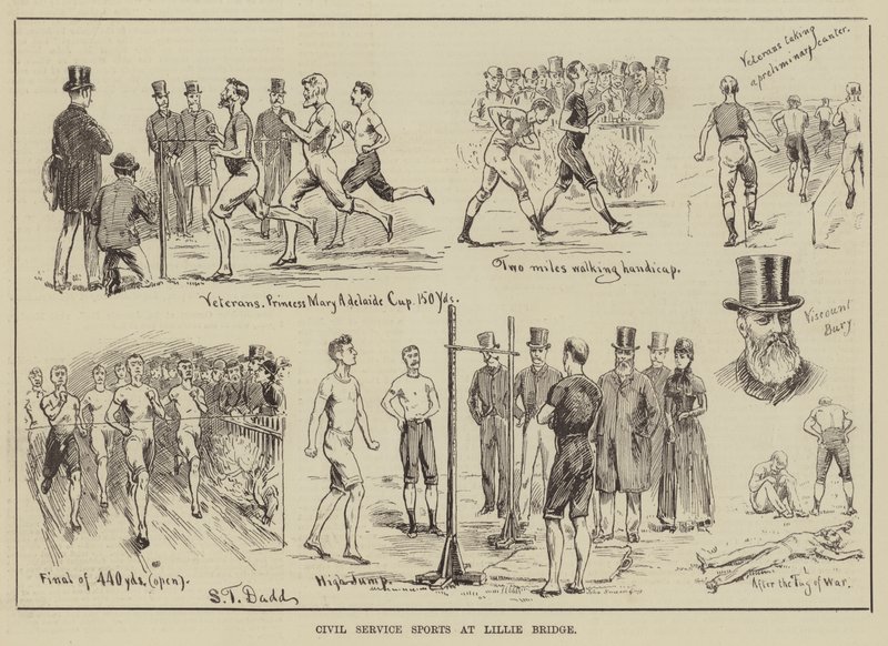 Esportes de serviço civil na ponte de Lillie de S.T. Dadd