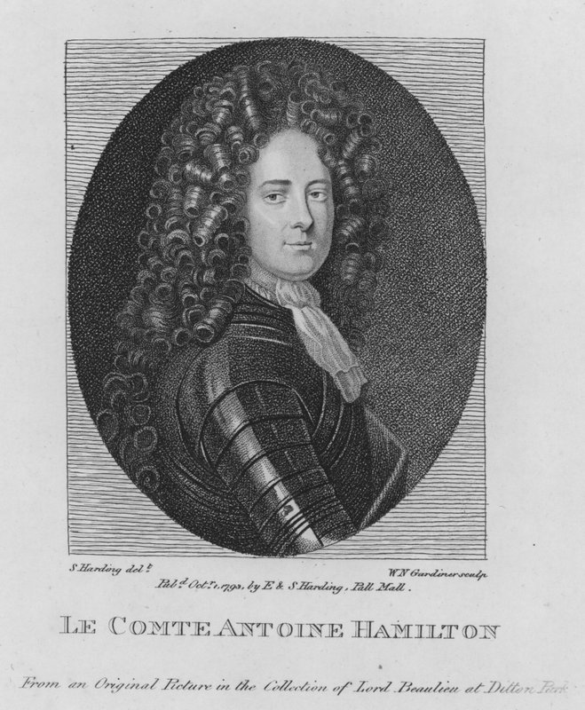 Le Comte Antoine Hamilton (gravura) de S. (after) Harding