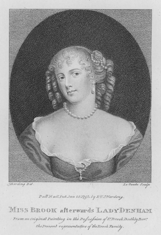 Miss Brook depois Lady Denham (gravura) de S. (after) Harding