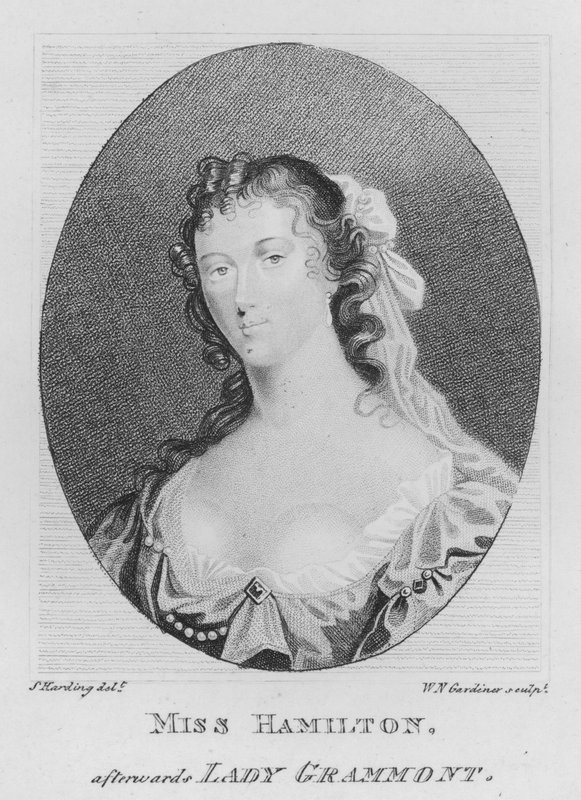 Miss Hamilton, depois Lady Grammont (gravura) de S. (after) Harding