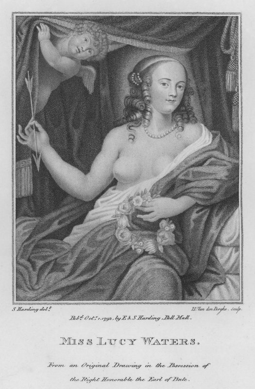 Miss Lucy Waters (gravura) de S. (after) Harding