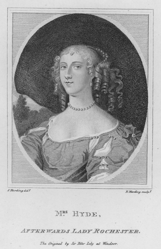 Sra. Hyde, depois Lady Rochester (gravura) de S. (after) Harding