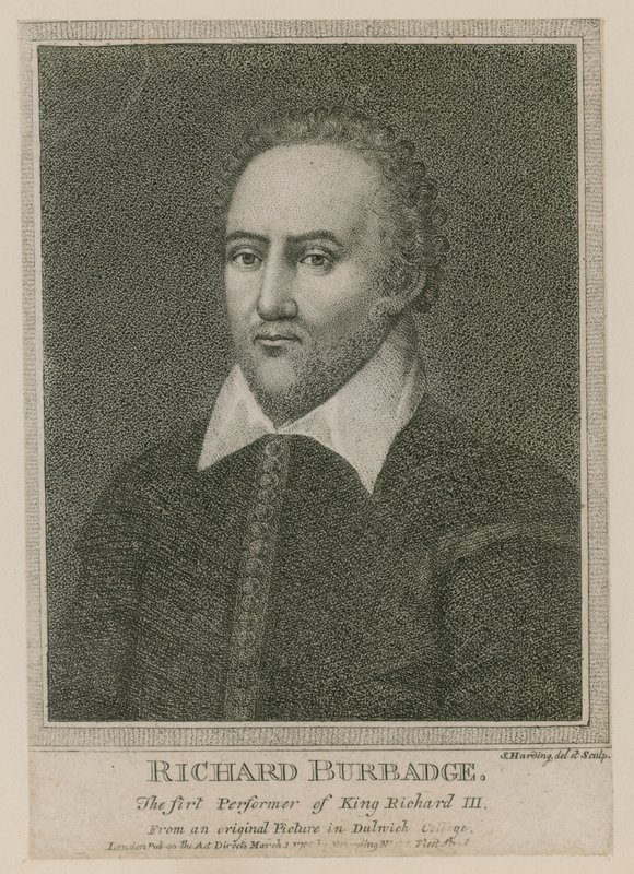 Richard Burbadge, o primeiro intérprete do rei Ricardo III de S. Harding