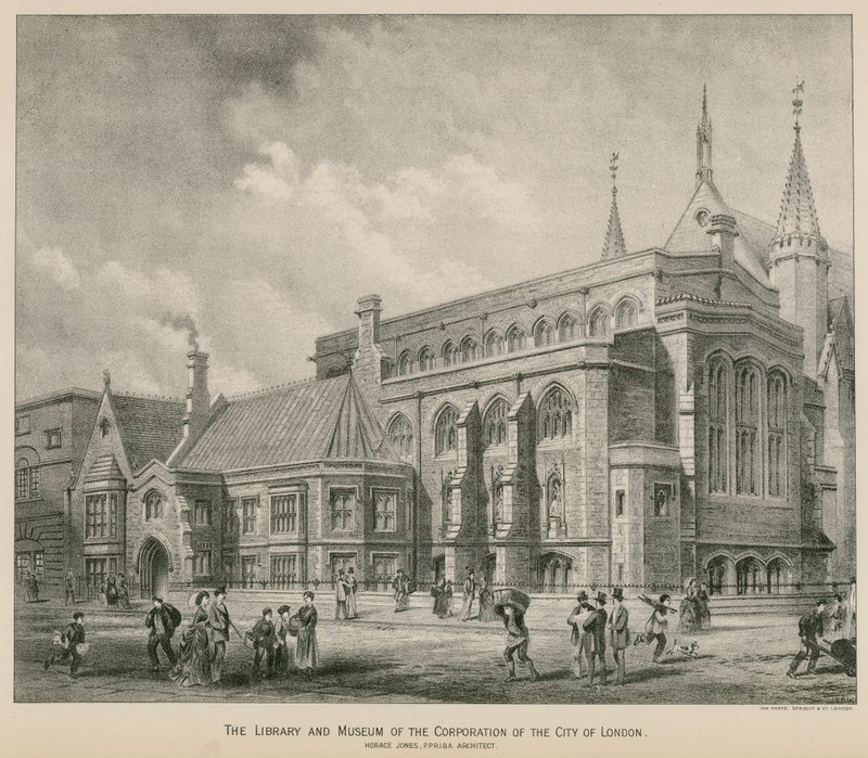 A biblioteca e museu da Corporação da Cidade de Londres; Guildhall de S. Rosenthal