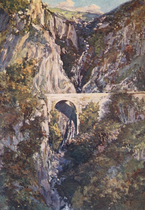 O Salto da Cabra, Le Vigan (litografia a cores) de Sabine Baring Gould