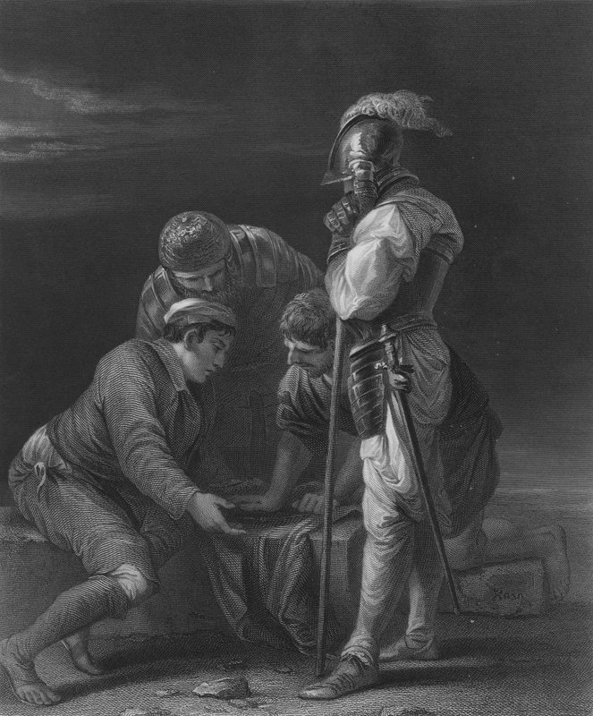 Soldados Jogando de Salvator Rosa