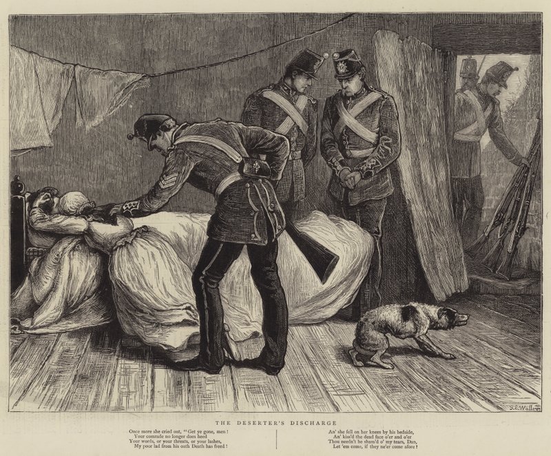 A descarga do desertor de Samuel Edmund Waller