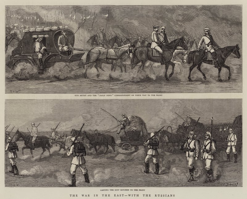 A guerra no leste, com os russos de Samuel Edmund Waller