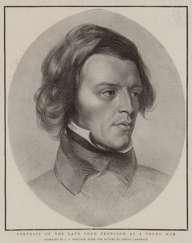 Retrato do falecido Lorde Tennyson como um jovem de Samuel Lawrence