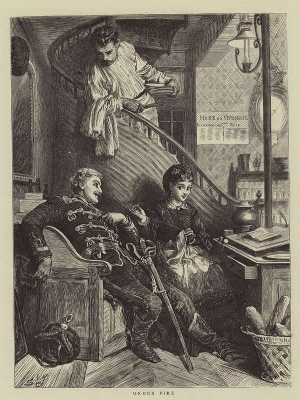 Sob fogo de Samuel Luke Fildes