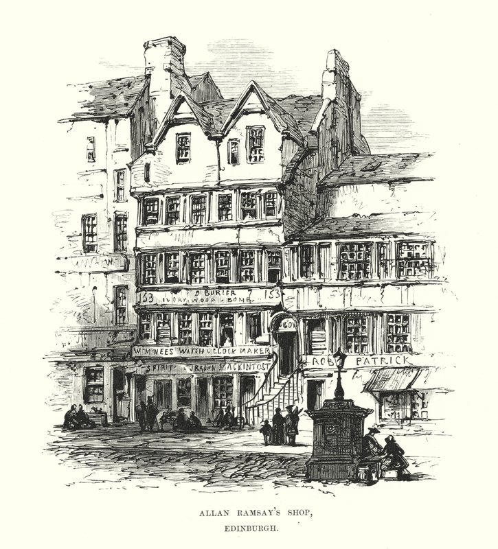 Allan Ramsays Shop, Edimburgo de Samuel Read