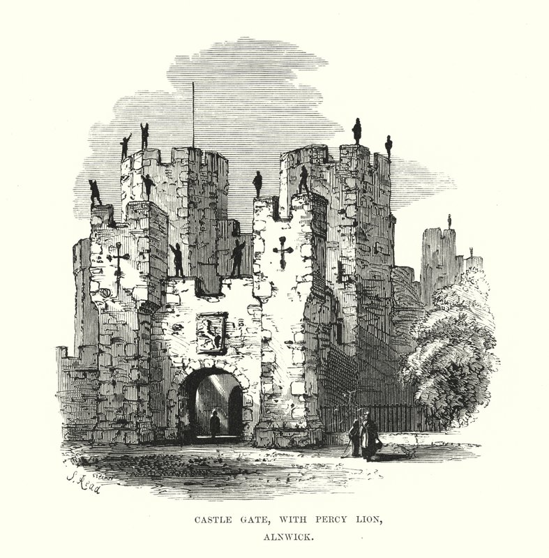 Portão do Castelo, com Percy Lion, Alnwick de Samuel Read