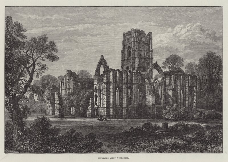 Abadia das fontes, Yorkshire de Samuel Read